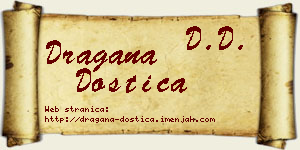 Dragana Dostica vizit kartica